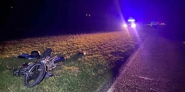 Falleció el joven motociclista que se había accidentado cerca de Monte Hermoso