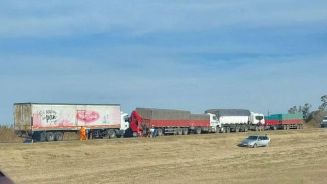 Choque en cadena en la Ruta Nacional 33