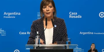 Gabriela Cerruti habló sobre las retenciones. (Captura TV)