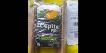 Analía recibió una caja de jugo en lugar del celular que había comprado