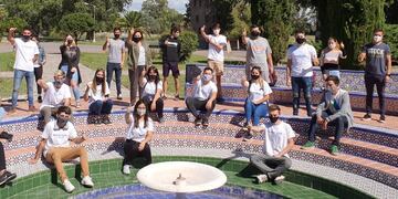 Egger y Vieyra se reunieron con jóvenes militantes