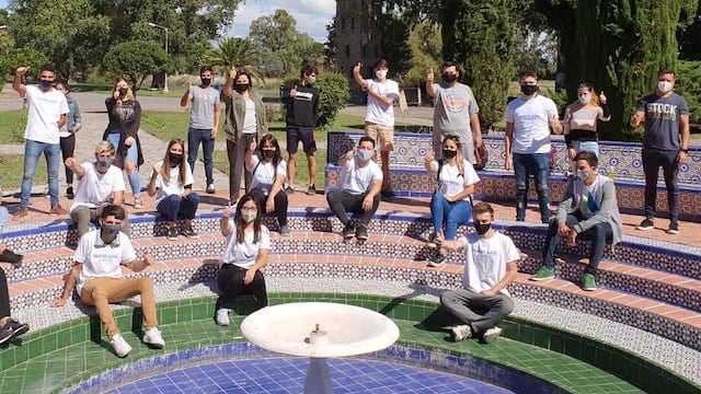 Egger y Vieyra se reunieron con jóvenes militantes