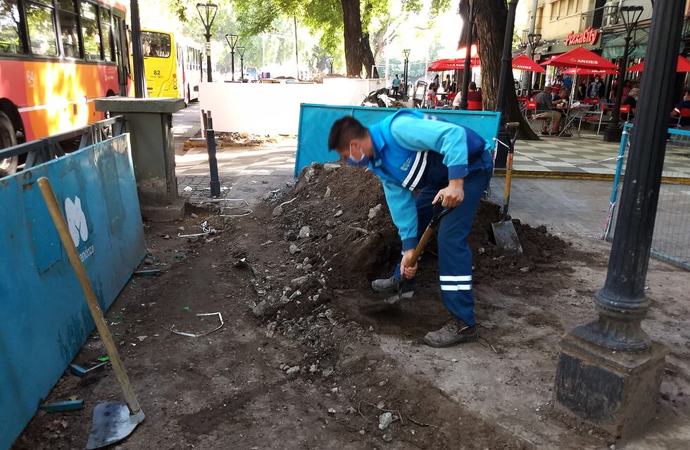 Avanza la construcción de la ciclovía en avenida San Martín