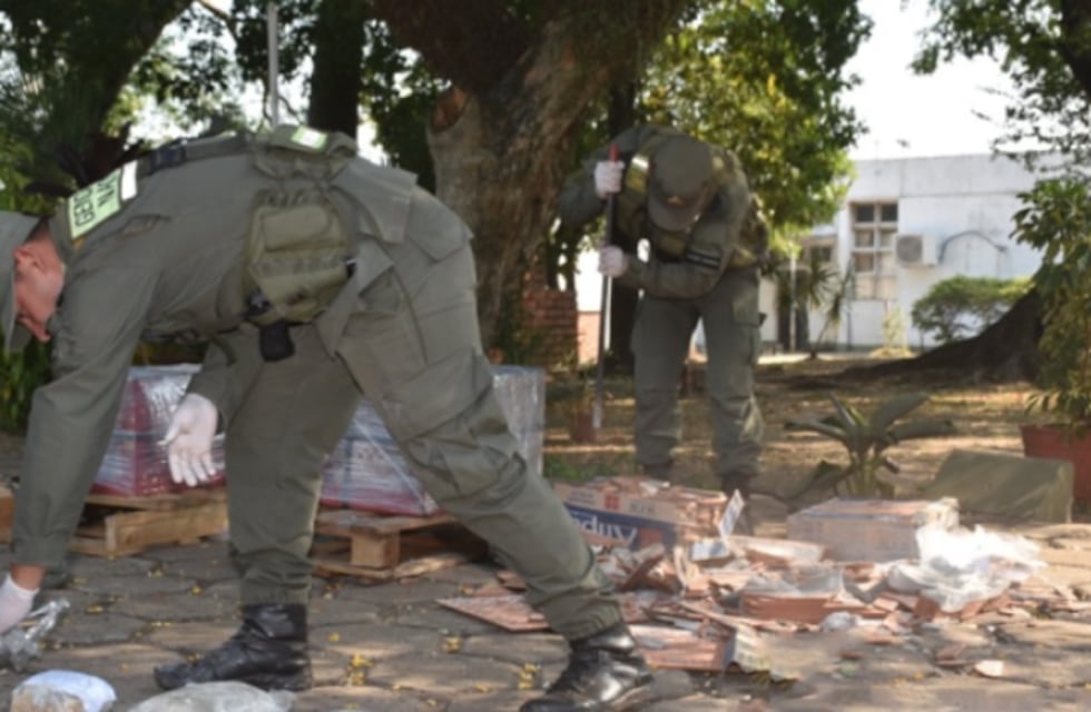 Gendarmería Nacional decomisó contrabando de marihuana que salió desde Puerto Iguazú