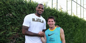 Messi y Lebron, una amistad de años