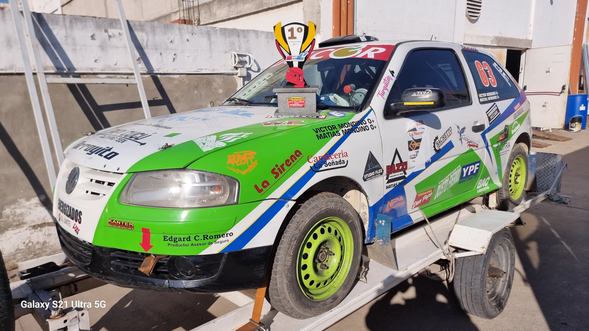 Víctor y Matías Mondino rally regional Arroyito