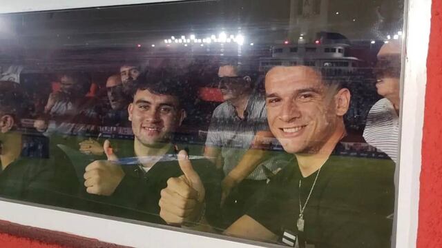 Los jugadores de Brighton y Elche fueron a ver al Canalla a la cancha de Huracán.