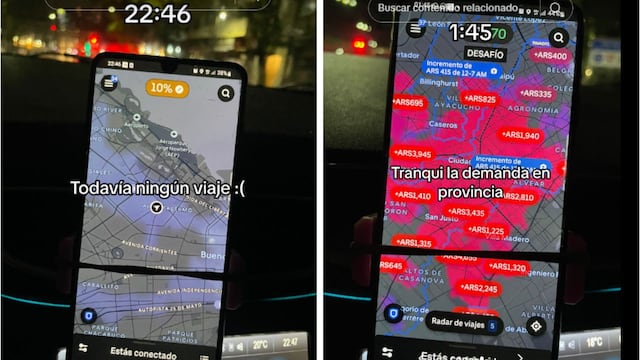 Es Uber, mostró cuánto gana un viernes a la noche y la cifra sorprendió en TikTok.