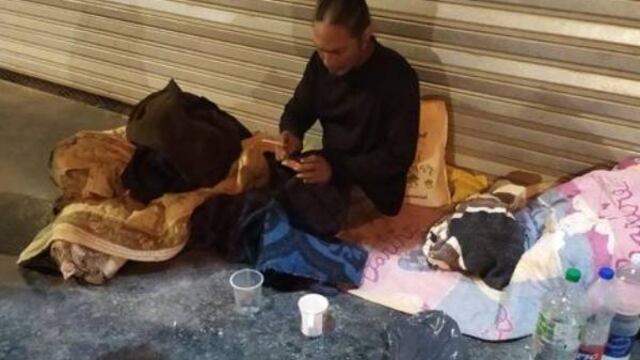 Villa María. El hombre ya estaba en situación de calle cuando sufrió el accidente. (Gentileza Villa María Vivo)