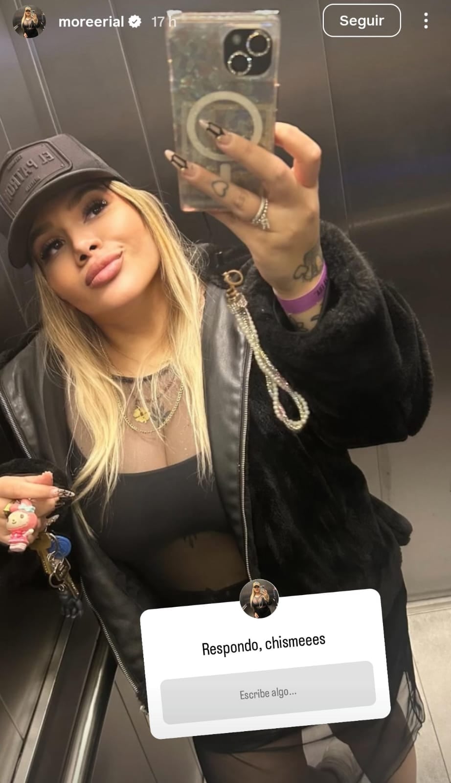 Semitransparente y escote profundo: More Rial cosechó suspiros con un look total black ideal para las noches de verano