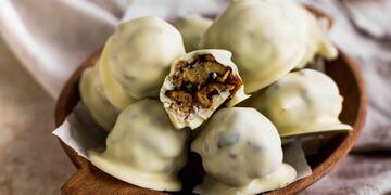 Bocaditos de nuez y dulce de leche