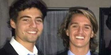 Joaquín “Jojo” Alimonda (izq) falleció en el accidente, y Joaquín Duhalde Bisi (der) conducía el auto (Foto: Instagram)