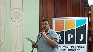 El Secretario General actual de la APJ Diego Alvarez