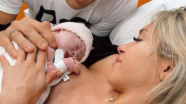 Nació Nina, la hija de Agustina Gandolfo y Lautaro Martínez.