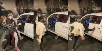 Pelea en el AutoMac de Palmares.