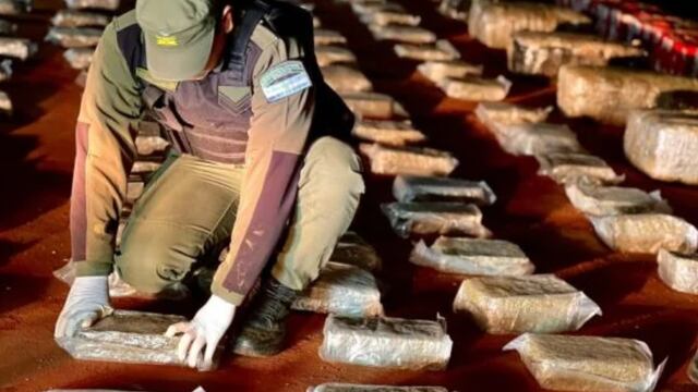Frustran envío de marihuana camuflada en paquetes de yerba en Wanda.