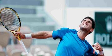 El azuleño Federico Delbonis consiguió este viernes su mejor actuación en Roland Garros. (AP)