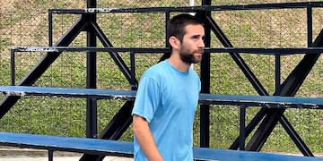 Nahuel Gallo, el gendarme argentino detenido en Venezuela, en un video presuntamente filtrado por el régimen de Nicolás Maduro (La Voz).