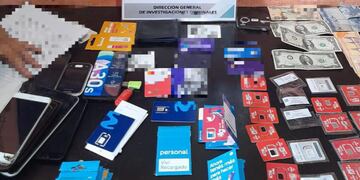 Elementos secuestrados. (Policía de Córdoba)