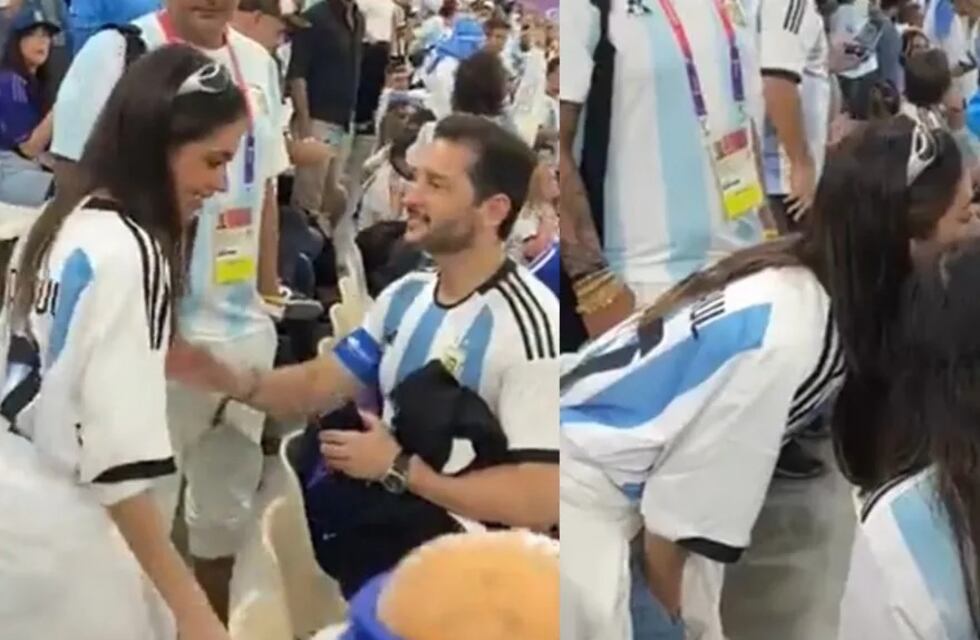 La tierna imagen que publicó Tini Stoessel desde Qatar mientras alentaba a Rodrigo de Paul: “Vamos Argentina”