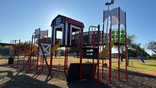 En el barrio Fátima, el Espacio “Honrar la vida” , se colocó un nuevo mangrullo para los chicos