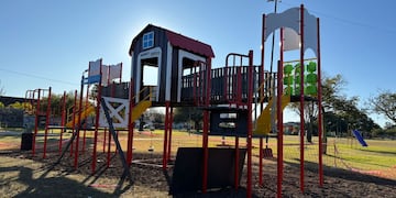 En el barrio Fátima, el Espacio “Honrar la vida” , se colocó un nuevo mangrullo para los chicos