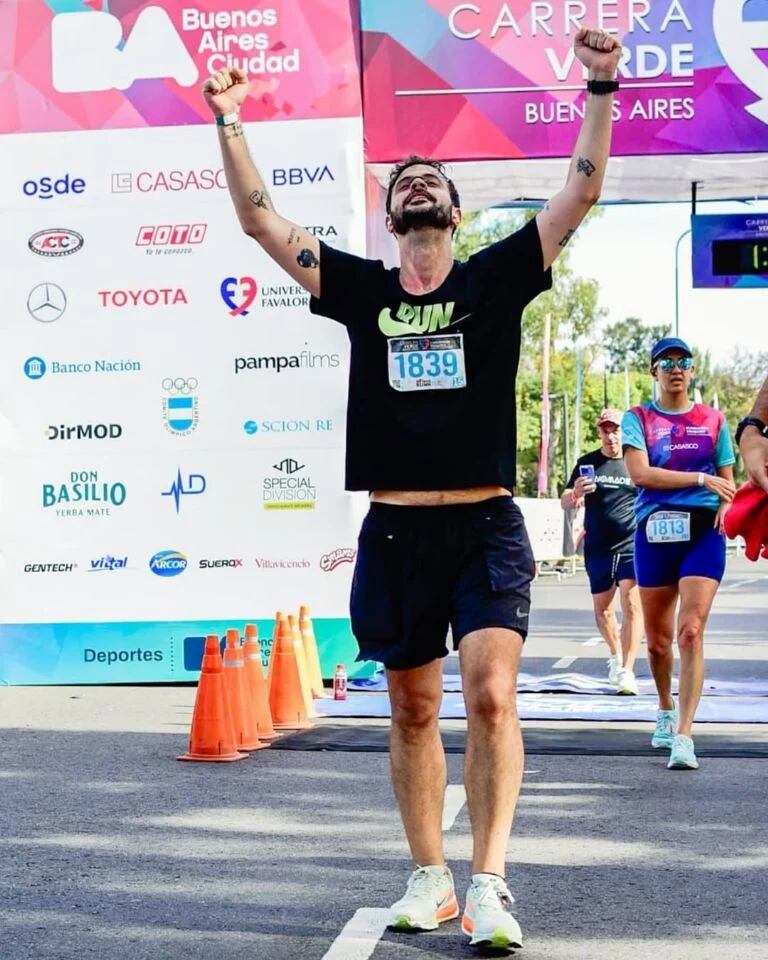 Diego Leuco participó de su primera carrera organizada