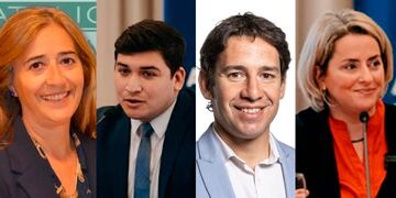 De izquierda a derecha: Cecilia Trincado, Francisco Guevara, Ariel Lucero y Marita Benavente.