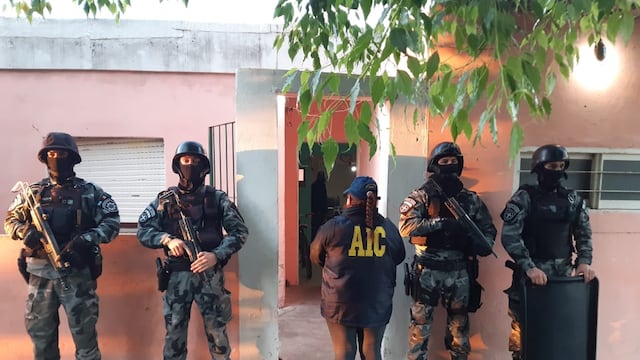 Las fuerzas provinciales se hizo cargo del operativo a pedido de la Justicia federal. (Ministerio de Seguridad de Santa Fe)