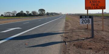 Autopista de la ruta 34, que será inaugurada este miércoles