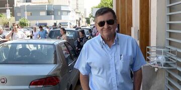 Miguel Rohrer, en una foto de años atrás, llegando a Tribunales de Río Cuarto. (La Voz / Archivo