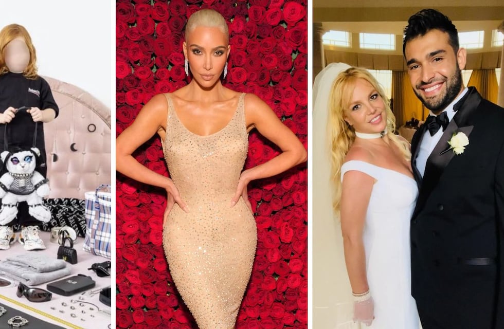Kim Kardashian arruinó el vestido de Marilyn Monroe, Britney Spears se casó y la polémica de Balenciaga con niños: un repaso por el 2022