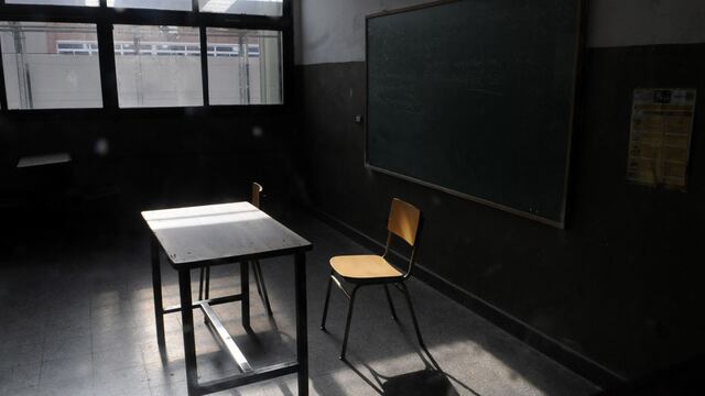 Las aulas vacías.