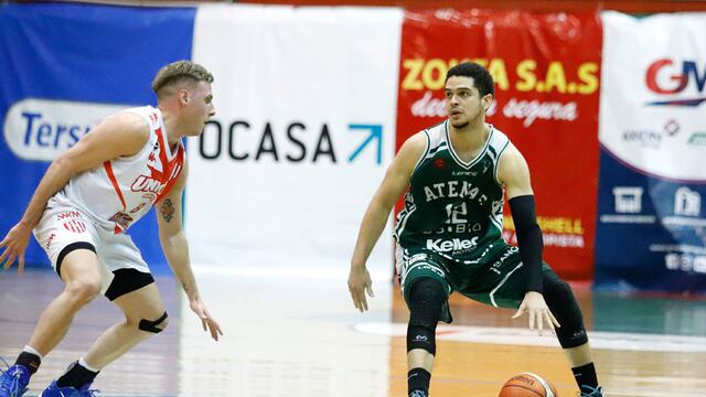 Atenas no pudo sostener la remontada y cayó frente a Unión en el Cerutti. Pacheco Ortiz sumó 10 puntos. (German Ruiz / Prensa Atenas)