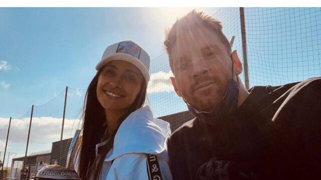 Leo Messi y Antonela Rocuzzo siempre unidos al deporte