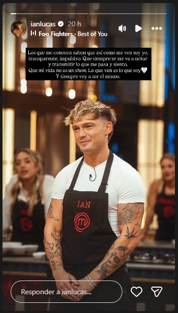 El descargo de Ian tras la frase de Evangelina