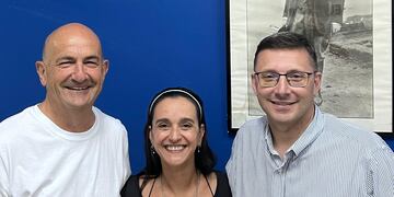 Juan A. Muñoz (Angélica), Nadia Caglieris (Sunchales) y Lisandro Mársico (Rafaela), líderes del PDP Departamento Castellanos