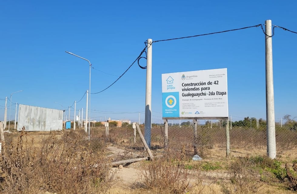 El gobierno de Entre Ríos anunció que construirá 42 nuevas viviendas en Gualeguaychú