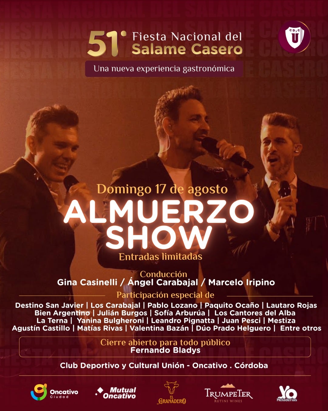 Fiesta del Salame Casero en Oncativo.