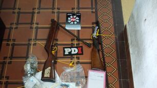 El material secuestrado por la PDI