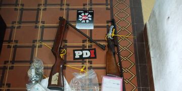 El material secuestrado por la PDI