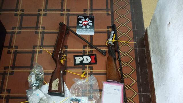 El material secuestrado por la PDI
