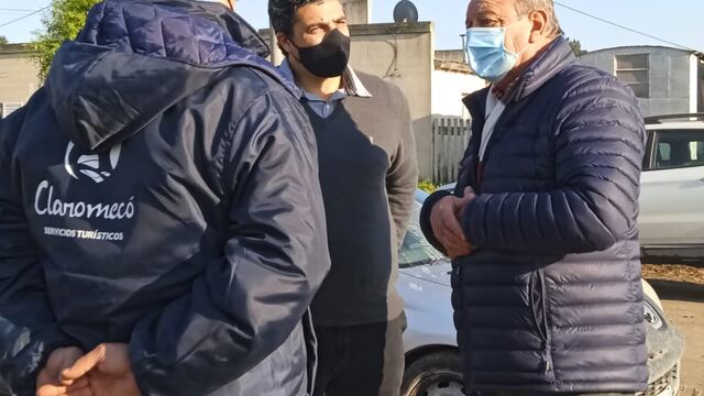 El intendente Sánchez recorrió obras en Claromecó