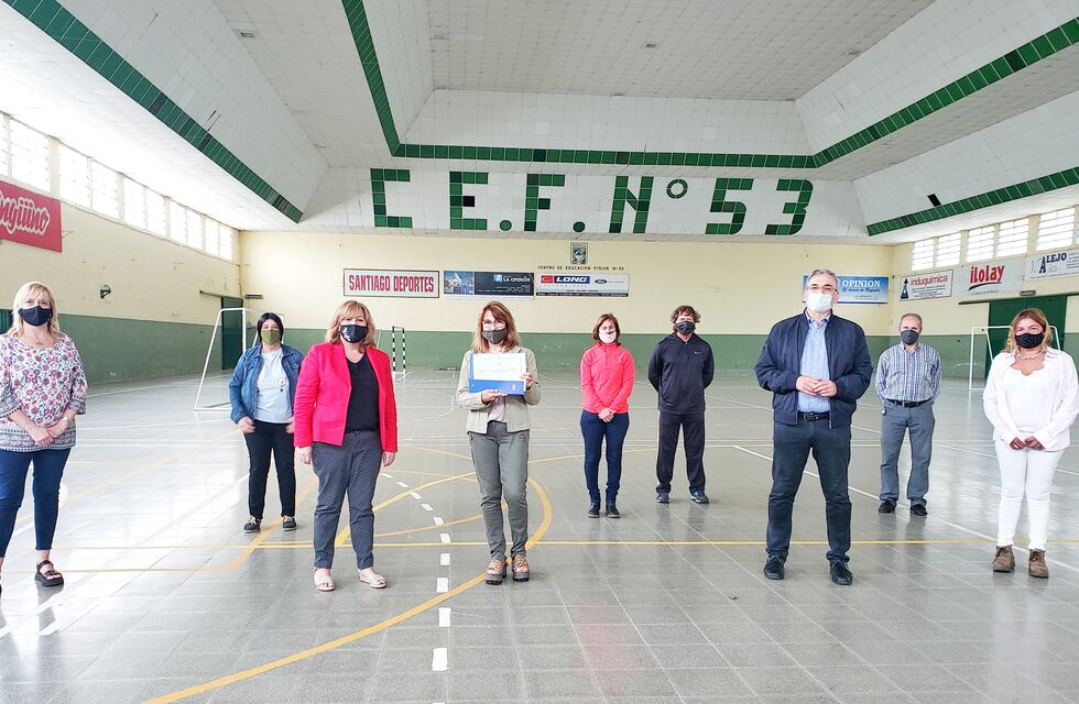 Avanzan las obras en el Centro de Educación Física N° 53