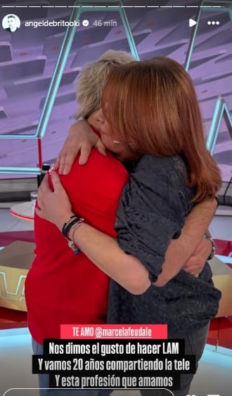 Marcela Feudale junto a Ángel de Brito.