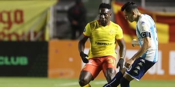 Sigali, el capitán de Racing, en Quito, por Copa Libertadores. (Prensa Racing)