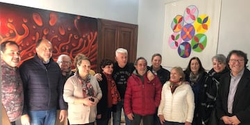 Alejandro Dichiara, diputado provincial del Frente de Todos de visita en Tres Arroyos