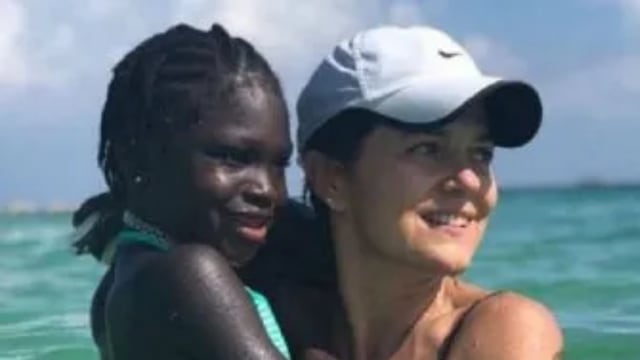 Andrea Pietra y su hija Stephanie.