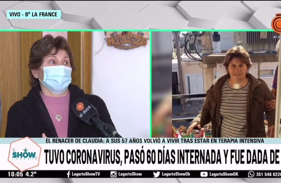 Contrajo coronavirus, estuvo dos meses internada y reconoció: “Tuve miedo de morirme”