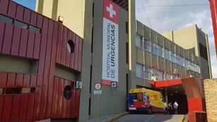 El hombre fue trasladado al Hospital de Urgencias.